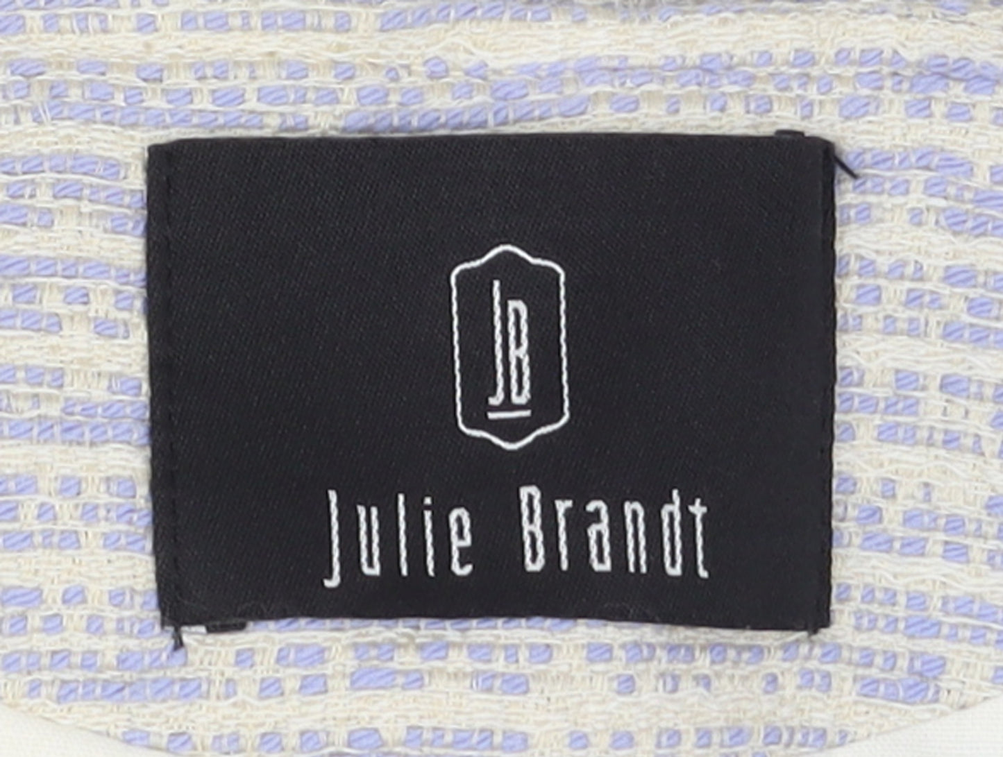 Julie Brandt Women's Ivory Woven Cropped Blazer Size 8