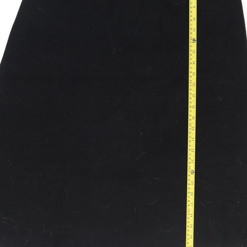 Next Women’s Black A-Line Knit Skirt Size 10 Stretch Workwear