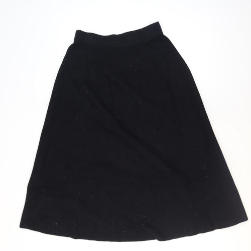 Next Women’s Black A-Line Knit Skirt Size 10 Stretch Workwear