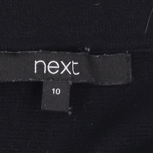 Next Women’s Black A-Line Knit Skirt Size 10 Stretch Workwear