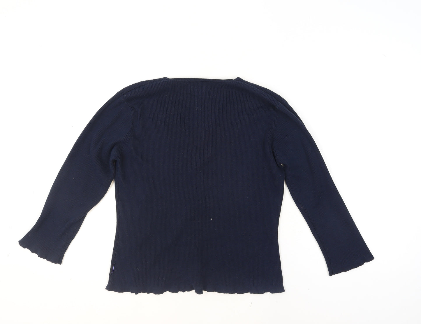 Jasper Conran Jeans Womens Blue V-Neck Cardigan Size L
