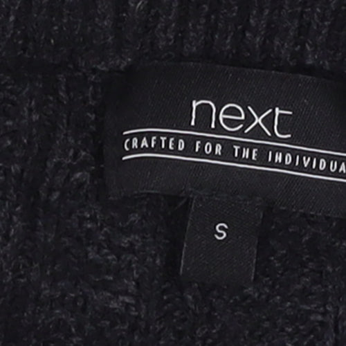 Next Men’s Black Cable-Knit Crew Neck Jumper Size S