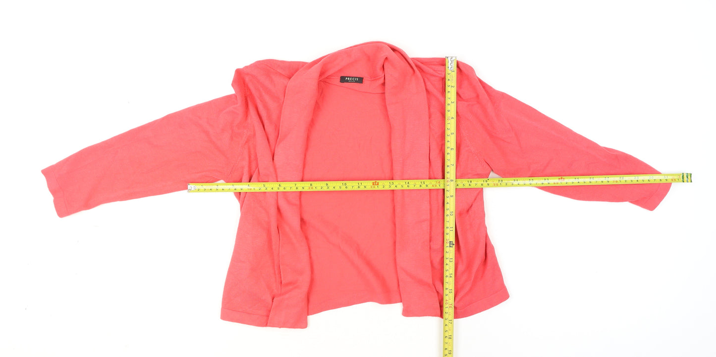 Precis Petite Women's Pink Open Front Cardigan Size S