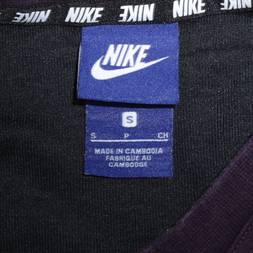 Nike Men's Black Small Pullover Sweatshirt Crew Neck Long Sleeve Logo