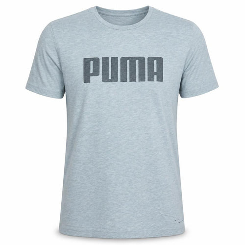 Puma Men's Grey Logo Crew Neck Short Sleeve T-Shirt Size L