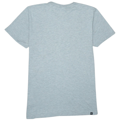 Puma Men's Grey Logo Crew Neck Short Sleeve T-Shirt Size L