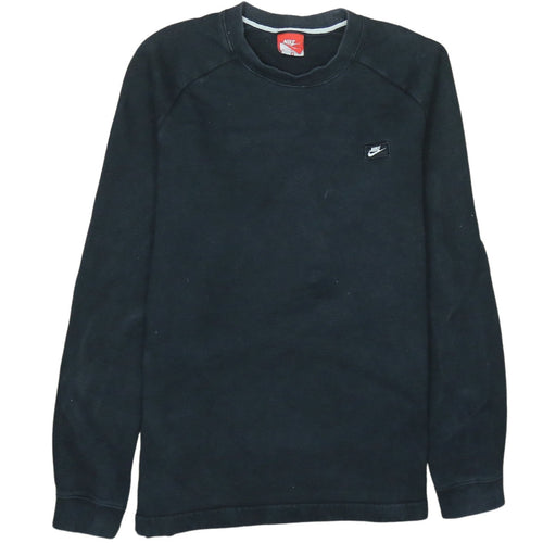 Nike Men's Black Crew Neck Fleece Sweatshirt Size M