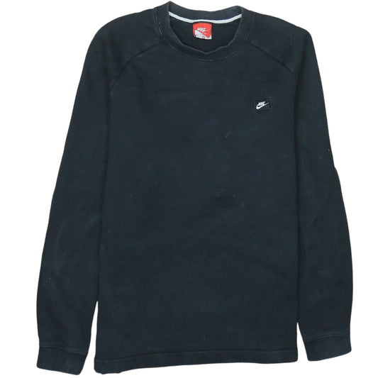 Nike Men's Black Crew Neck Fleece Sweatshirt Size M