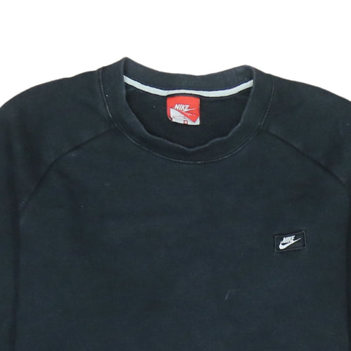 Nike Men's Black Crew Neck Fleece Sweatshirt Size M