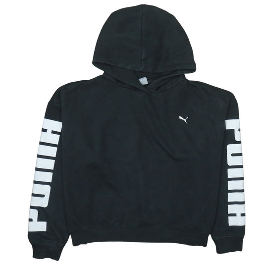 Puma Women's Black Hoodie XL Pullover Hooded Sweatshirt