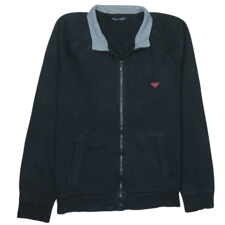 Emporio Armani Men's Black Full Zip Sweatshirt L Regular Fit