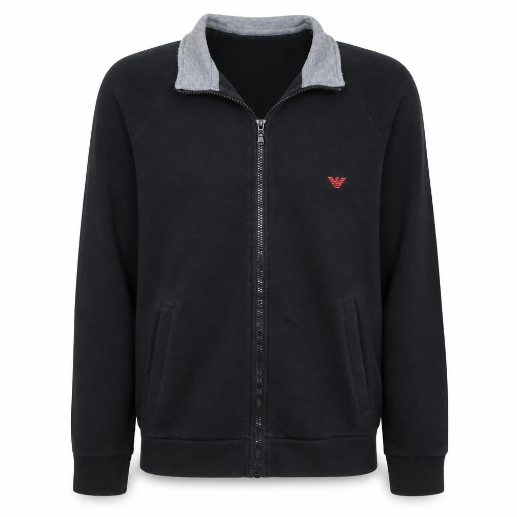 Emporio Armani Men's Black Full Zip Sweatshirt L Regular Fit