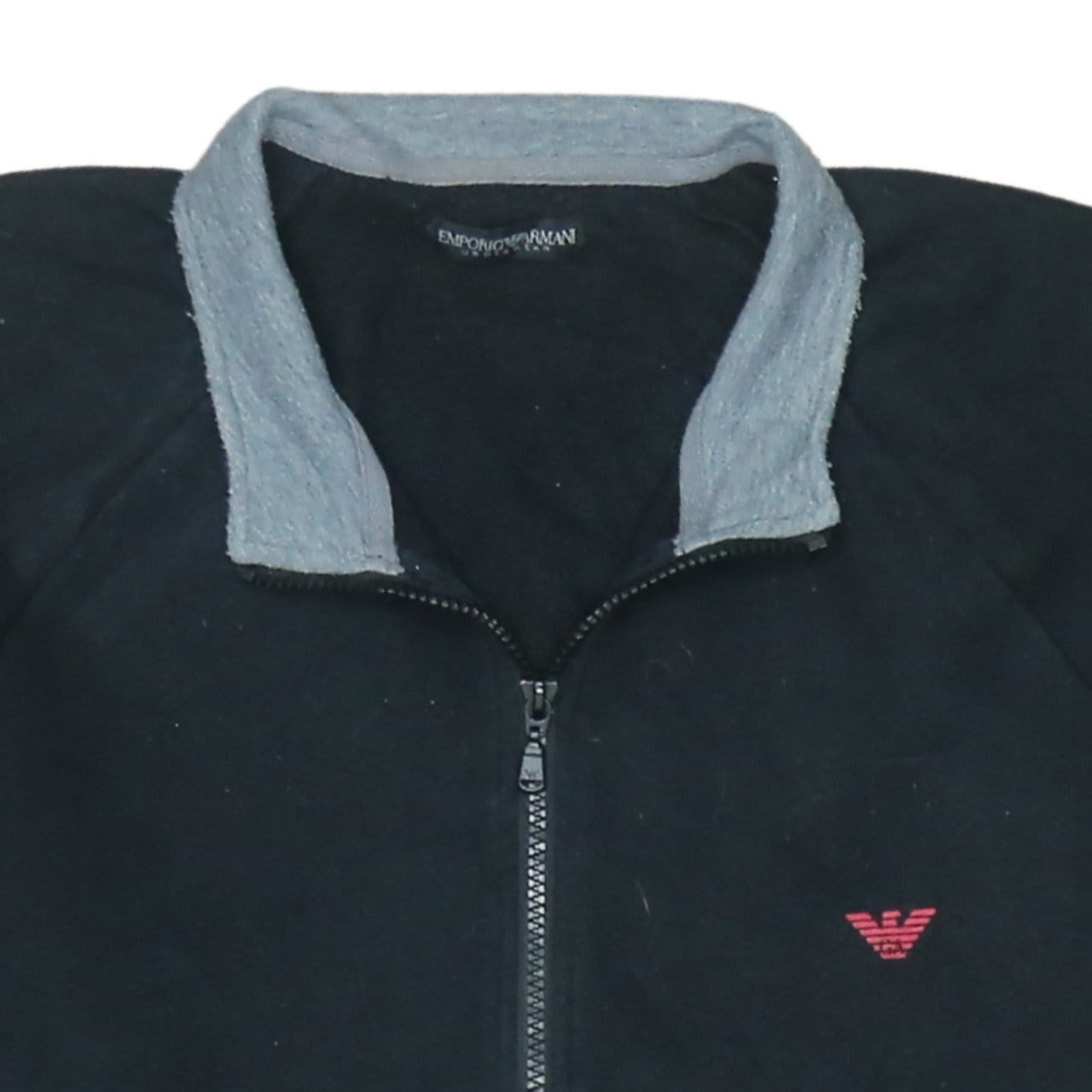 Emporio Armani Men's Black Full Zip Sweatshirt L Regular Fit