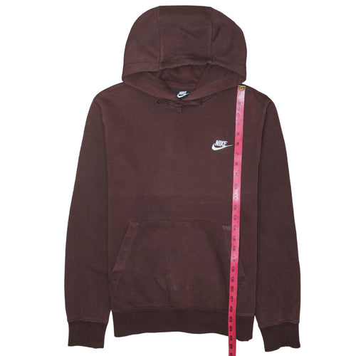 Nike Women’s Burgundy Pullover Hoodie Small Cotton Blend Fleece Sweatshirt