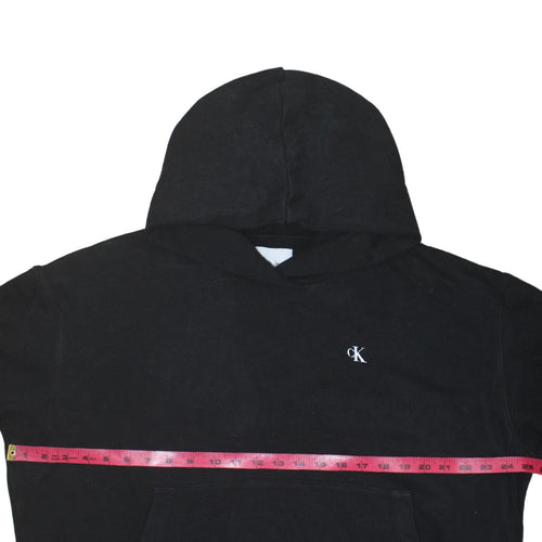 Calvin Klein Jeans Womens Black XL Pullover Hoodie with Logo