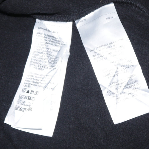 Calvin Klein Jeans Womens Black XL Pullover Hoodie with Logo