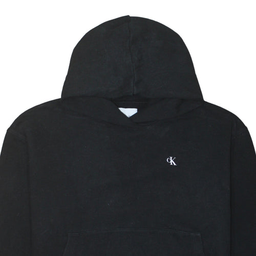 Calvin Klein Jeans Womens Black XL Pullover Hoodie with Logo