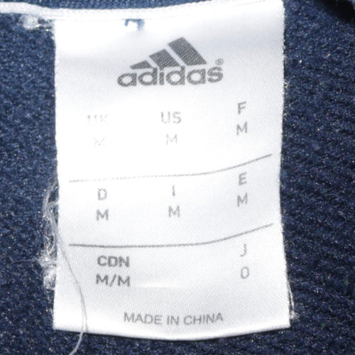 Adidas Men’s Blue Climalite Crew Neck Sweatshirt M Regular Fit