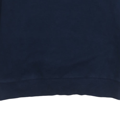 Adidas Men’s Blue Climalite Crew Neck Sweatshirt M Regular Fit