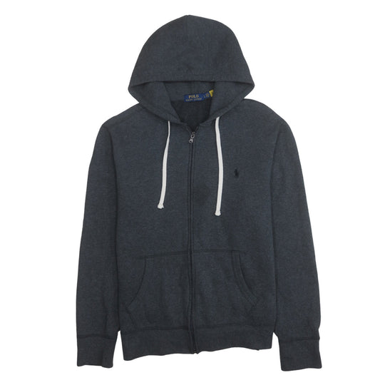 Ralph Lauren Men’s Grey Full Zip Hoodie L Regular Fit Cotton Blend