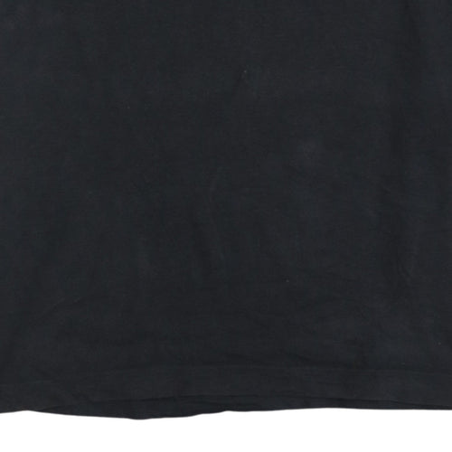 adidas Men's Black Small Graphic Logo Sports T-Shirt