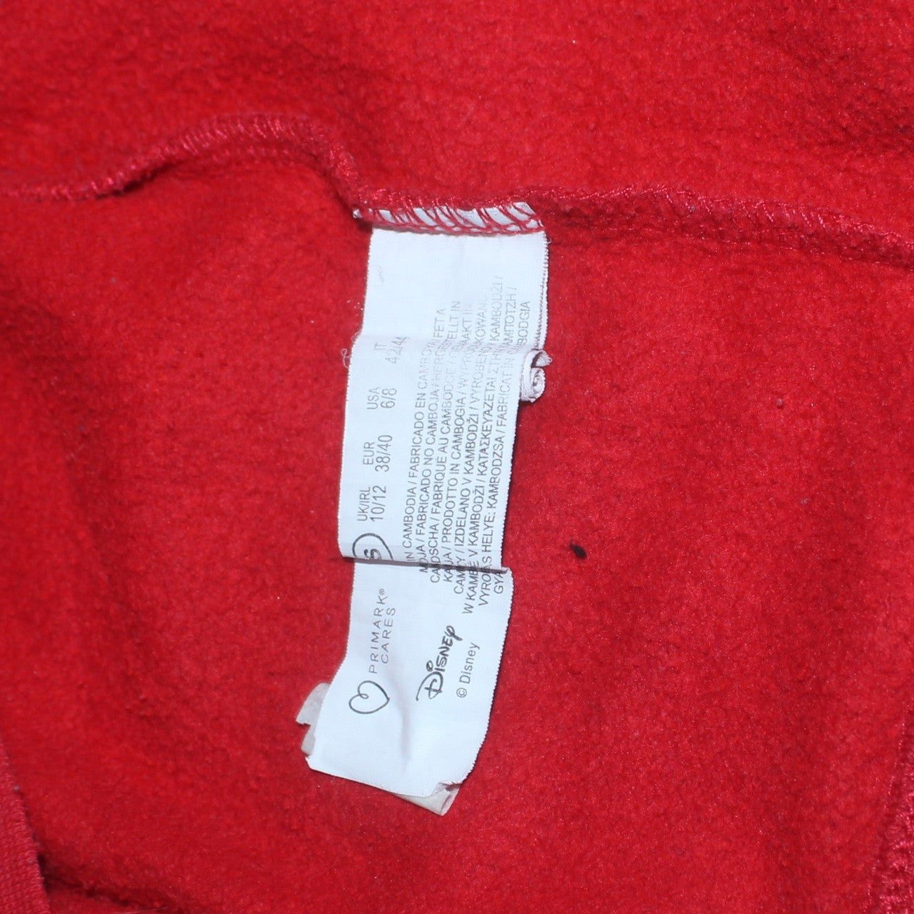 Disney Women Red Mickey & Friends Pullover Sweatshirt UK 10/12