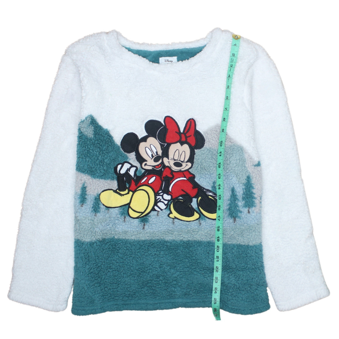 Disney Women's Multicoloured Fleece Mickey & Minnie Long Sleeve Nightshirt M