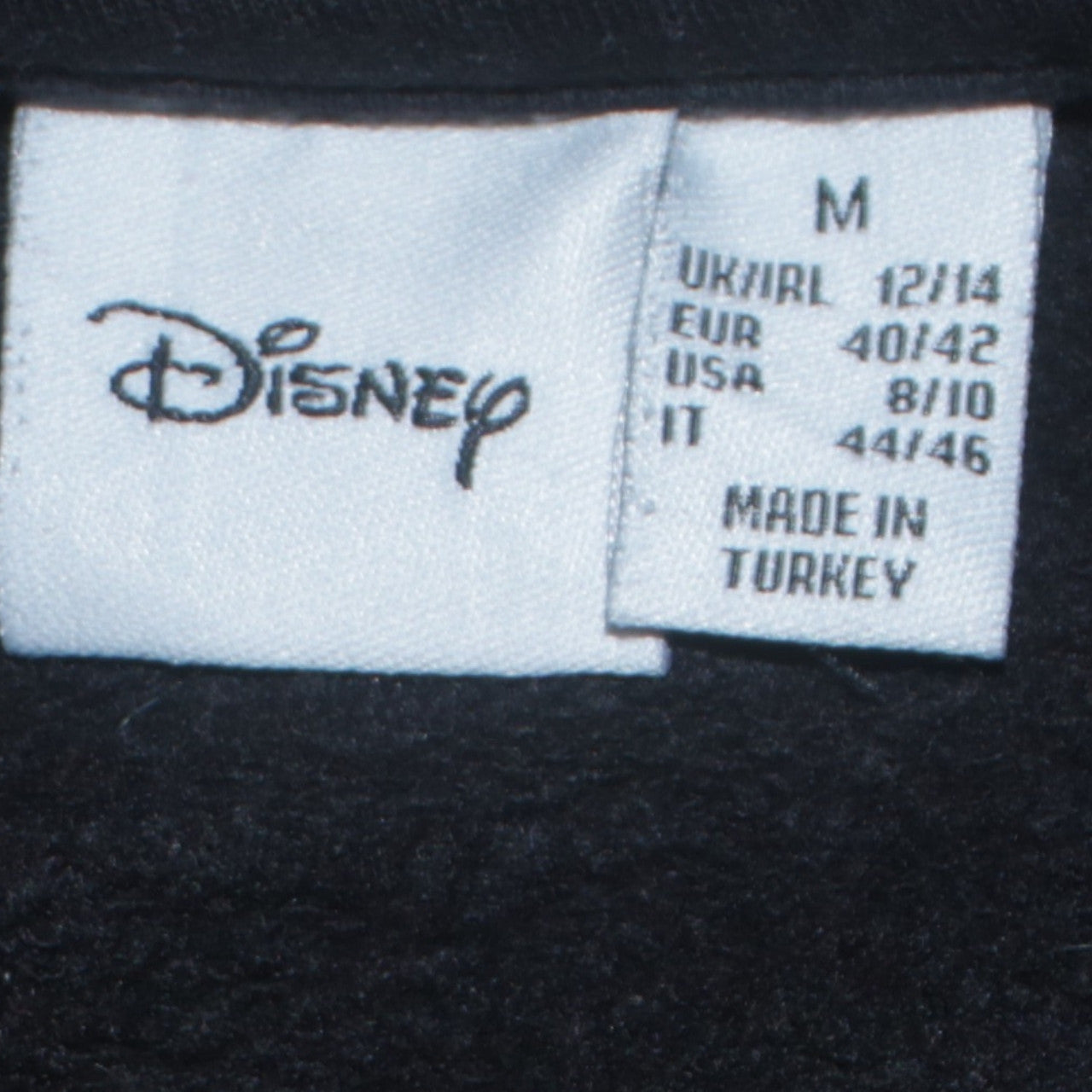 Disney x Primark Cares Black Mickey Mouse Crew Neck Sweatshirt Women M 12/14