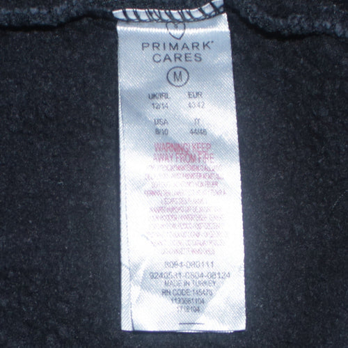 Disney x Primark Cares Black Mickey Mouse Crew Neck Sweatshirt Women M 12/14