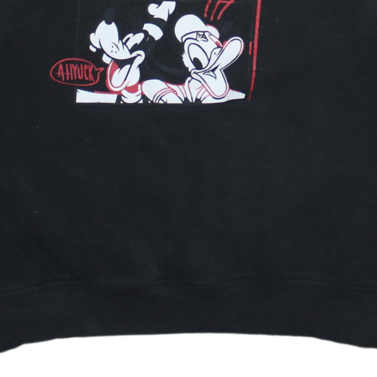 Disney x Primark Cares Black Mickey Mouse Crew Neck Sweatshirt Women M 12/14