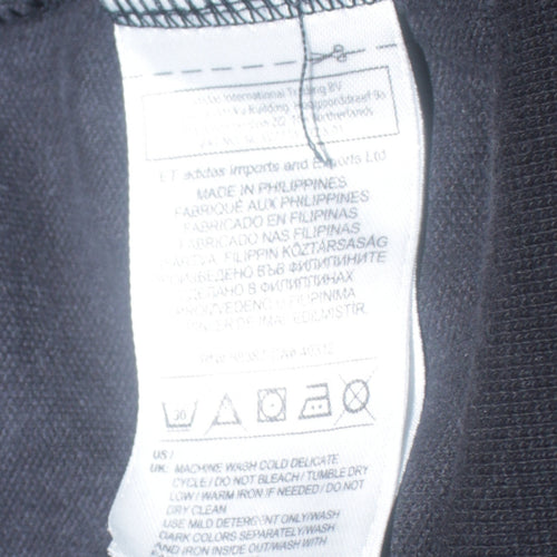 Adidas Men's Black Full Zip Collared Sweatshirt S