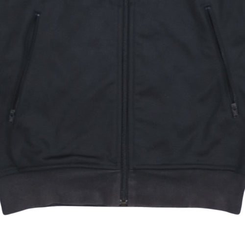 Adidas Men's Black Full Zip Collared Sweatshirt S