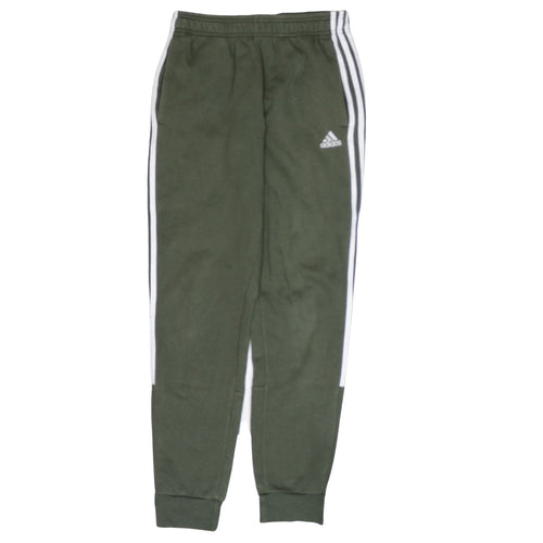 Adidas Men’s Green Jogger Trousers S Regular Fit Elastic Waist