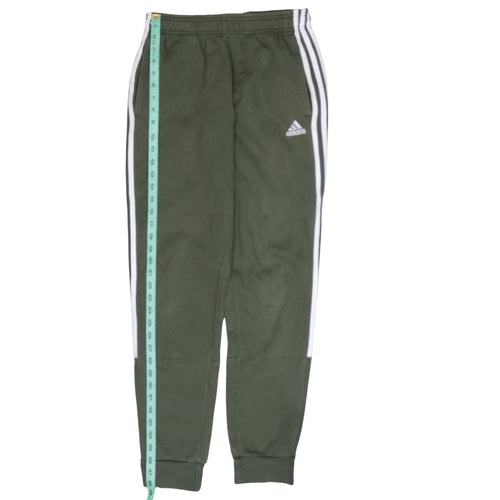 Adidas Men’s Green Jogger Trousers S Regular Fit Elastic Waist
