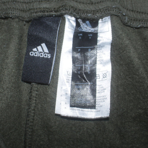 Adidas Men’s Green Jogger Trousers S Regular Fit Elastic Waist