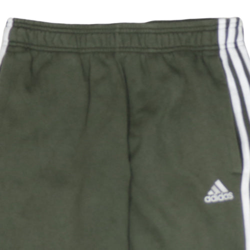 Adidas Men’s Green Jogger Trousers S Regular Fit Elastic Waist