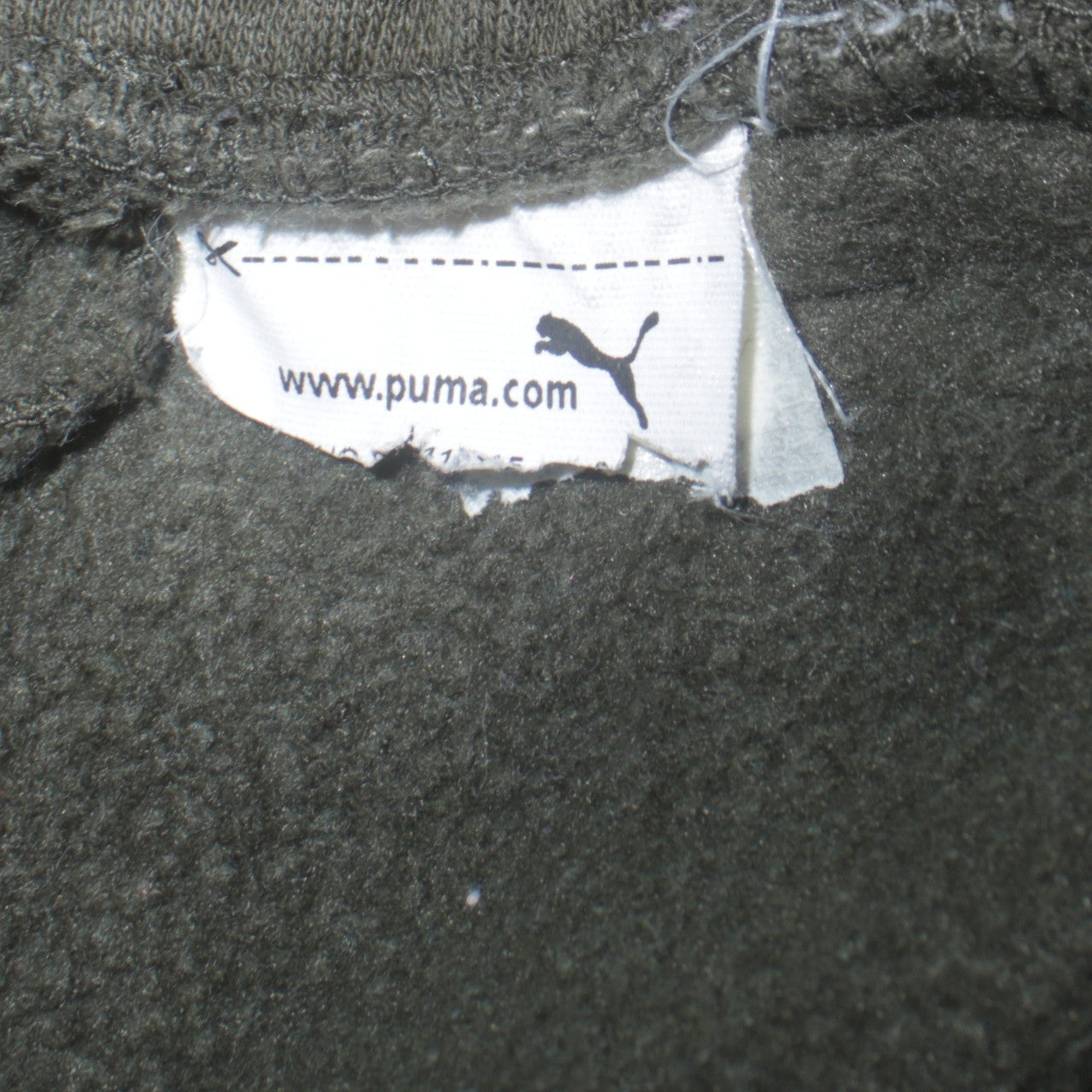 Puma Mens Green Jogger Sweatpants M Elastic Waist Fleece Lined