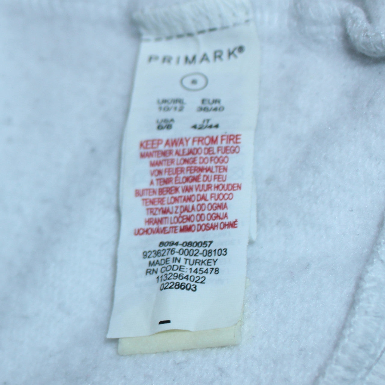 Primark Women White Mickey Mouse Pullover Sweatshirt Size S