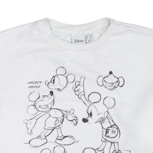 Primark Women White Mickey Mouse Pullover Sweatshirt Size S