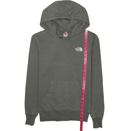 The North Face Womens S Khaki Pullover Hoodie Cotton Blend
