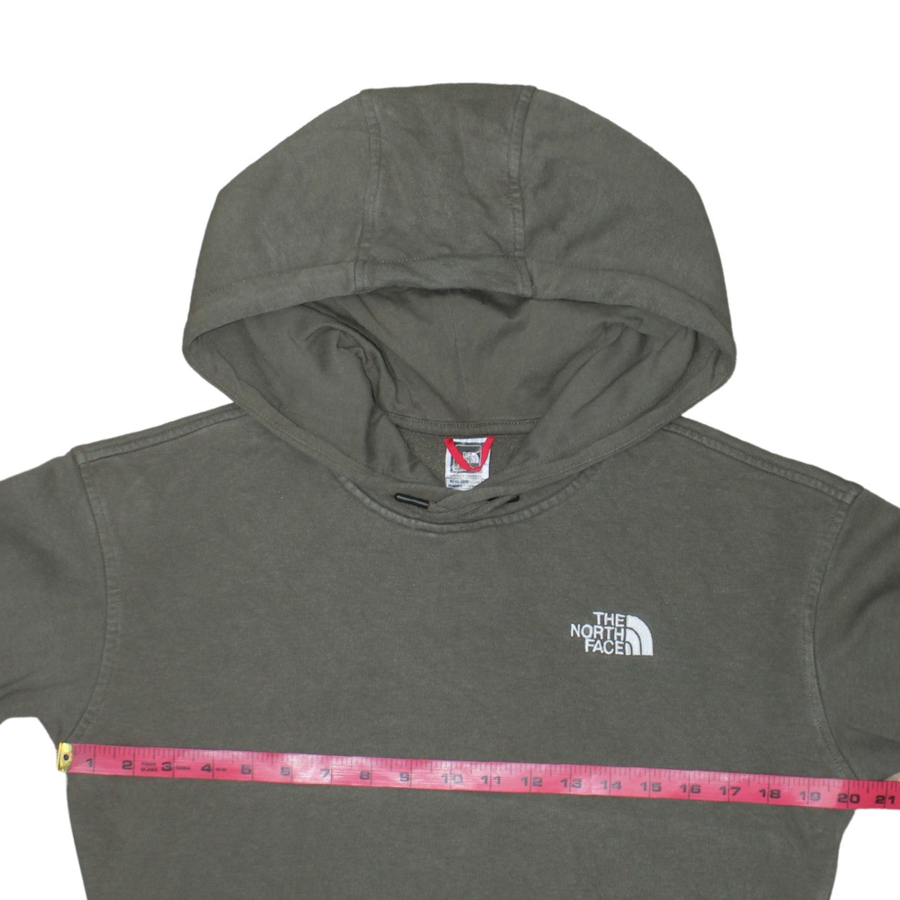 The North Face Womens S Khaki Pullover Hoodie Cotton Blend
