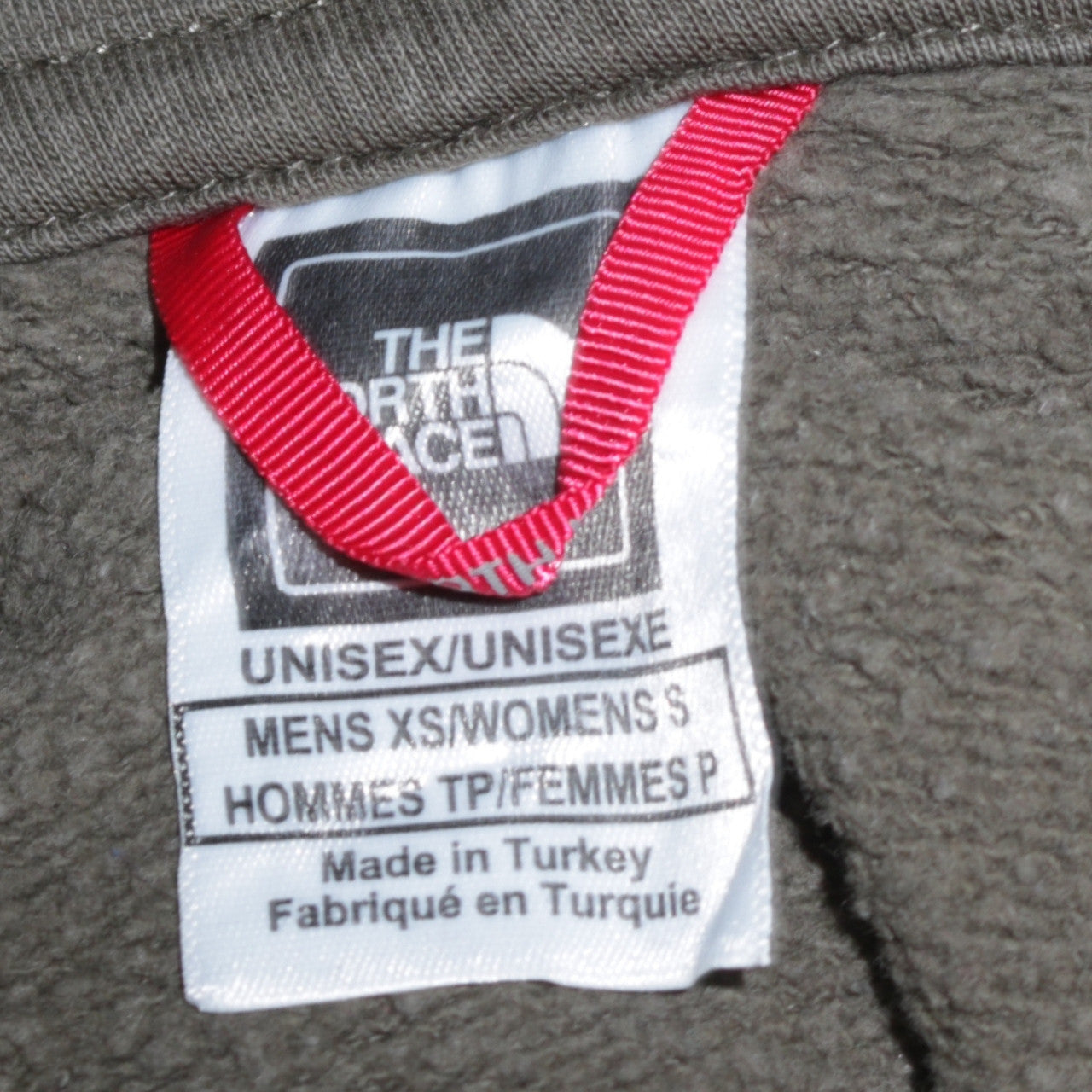 The North Face Womens S Khaki Pullover Hoodie Cotton Blend