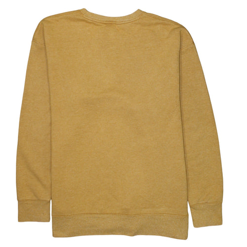 Nike Mens Yellow Pullover Crew Neck Sweatshirt L Regular Fit