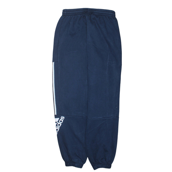 Adidas Boys Blue 13-14 Years Jogger Sweatpants Fleece Activewear Trousers