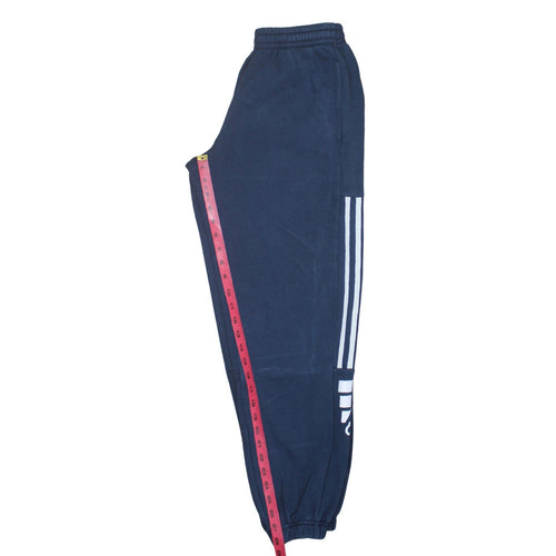 Adidas Boys Blue 13-14 Years Jogger Sweatpants Fleece Activewear Trousers