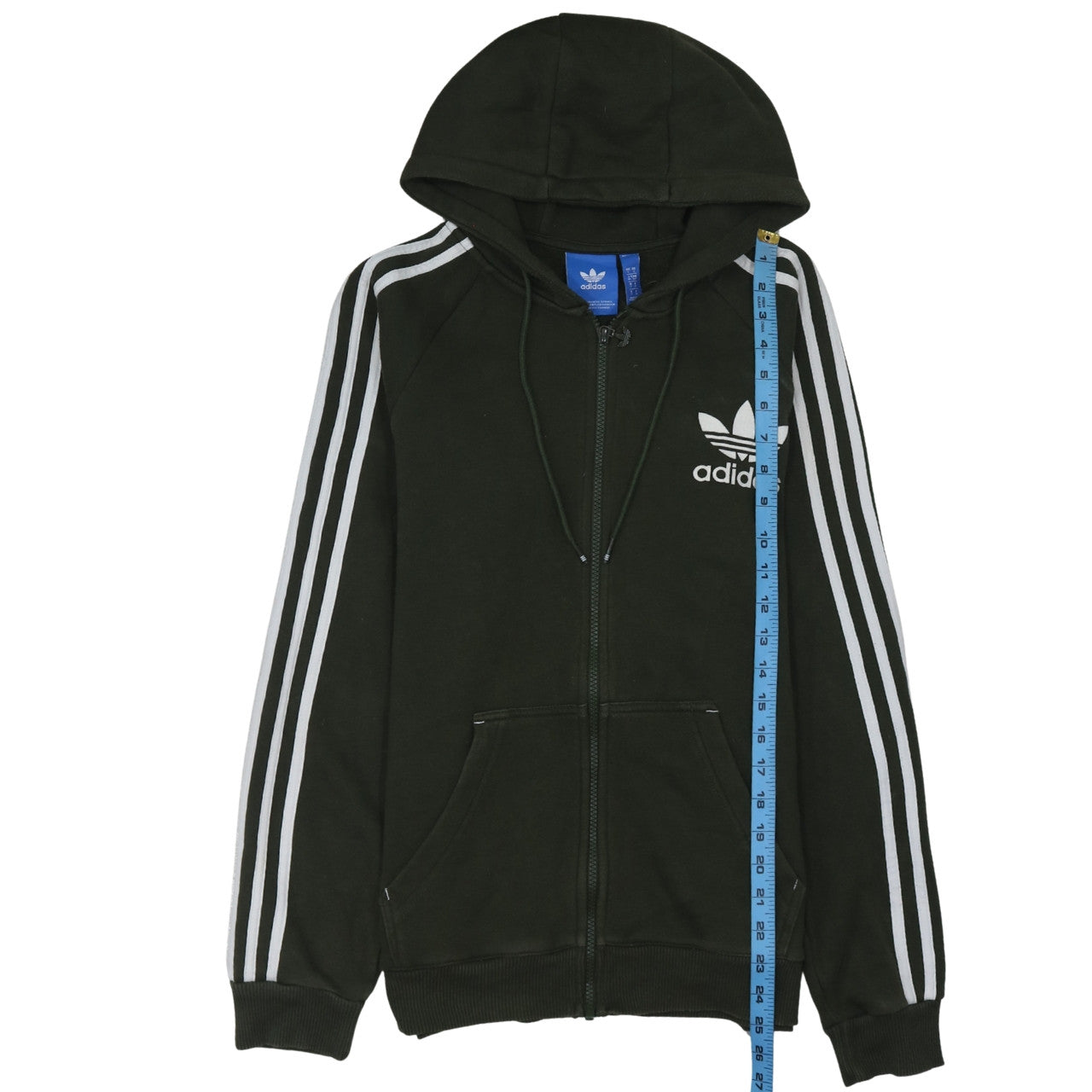 Adidas Womens Black Full Zip Hoodie Small Hooded Sweatshirt