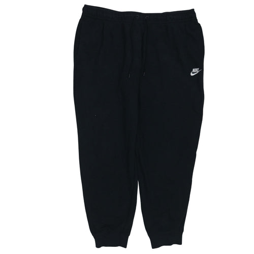 Nike Men's Black XL Fleece Jogger Sweatpants with Drawstring Waist