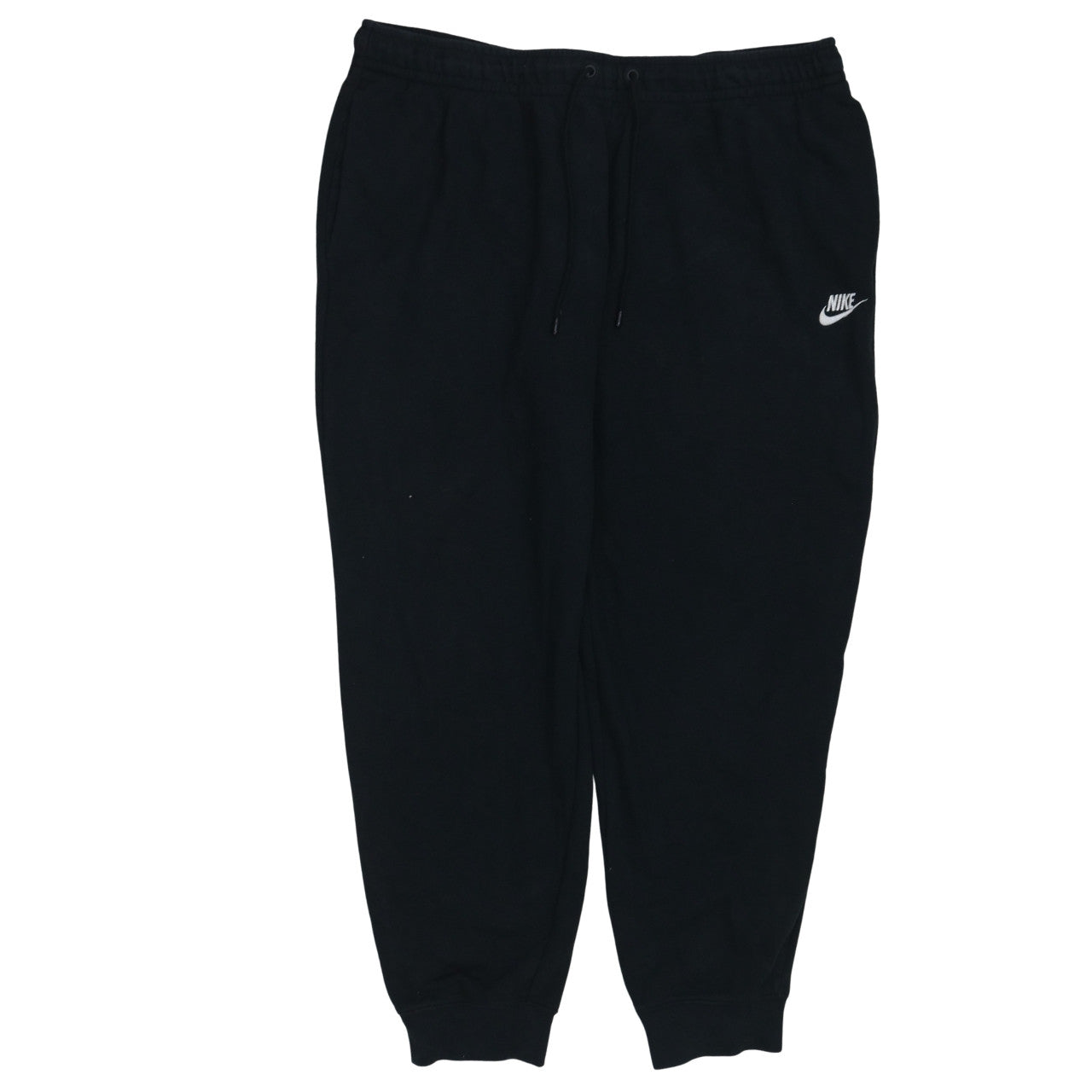 Nike Men's Black XL Fleece Jogger Sweatpants with Drawstring Waist
