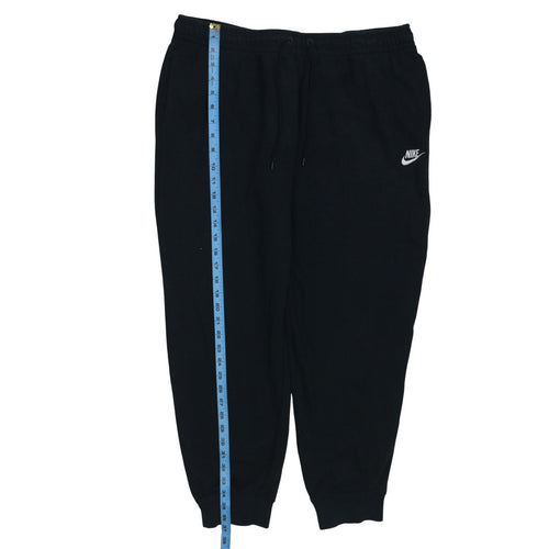 Nike Men's Black XL Fleece Jogger Sweatpants with Drawstring Waist