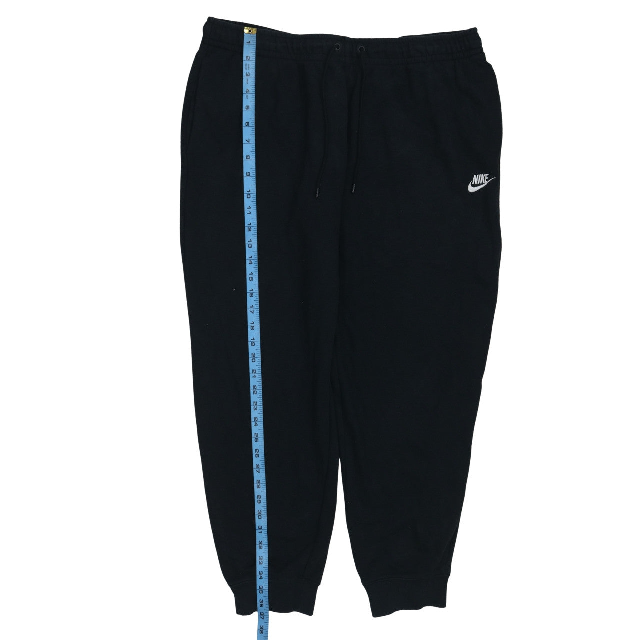 Nike Men's Black XL Fleece Jogger Sweatpants with Drawstring Waist